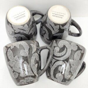 Limited Edition Laurie Gate The Regency Collection 4 Mug Set RARE Gray Edition